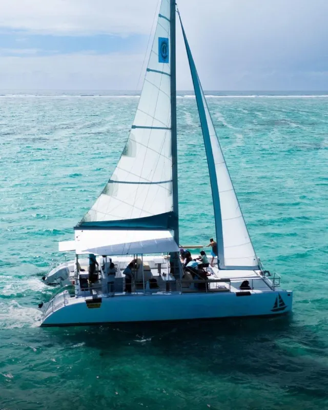 Catamaran Cruise to Ile aux Cerfs & GRSE Waterfall